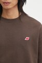 New Balance bluza bawełniana MADE IN USA brązowy MT43541RHE