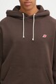 Bavlněná mikina New Balance MADE IN USA CORE HOODIE hnědá MT43546RHE