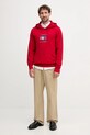 Tommy Hilfiger hanorac de bumbac MW0MW41332 rosu AW25