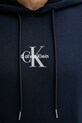 Pamučna dukserica Calvin Klein Jeans mornarsko plava LV04RD243G