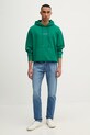 Calvin Klein Jeans bluza z kapturem męska bawełniana LV04RD243G zielony SS26