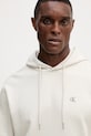 Памучен суичър Calvin Klein Jeans бежов LV04RC297G