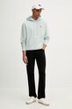 Calvin Klein Jeans bluza z kapturem męska bawełniana LV04RC297G turkusowy SS26