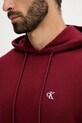 Pamučna dukserica Calvin Klein Jeans bordo LV04RC297G