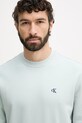 Calvin Klein Jeans mikina pánska bavlnená tyrkysová LV04RC296G