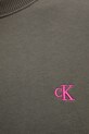 Pamučna dukserica Calvin Klein Jeans zelena LV04RC296G
