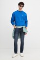 Calvin Klein Jeans dukserica za muškarce od pamuka LV04RC296G plava SS26