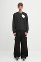 Памучен суичър MM6 Maison Margiela SH2GU0023.M25024.101 черен