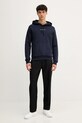 Памучен суичър Trussardi G8108000056N тъмносин AW25