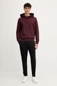 Памучен суичър Trussardi G8108000056N бордо AW25