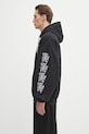 VETEMENTS bluza bawełniana Cof Logo Oversized UCF76HD100B czarny AW25