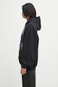 Bavlněná mikina VETEMENTS Cof Butterfly Oversized Zip-Up UCF76ZU800B černá AW25