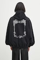 Oblečení Bavlněná mikina VETEMENTS Cof Butterfly Oversized Zip-Up UCF76ZU800B černá