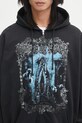Βαμβακερή μπλούζα VETEMENTS Cof Butterfly Oversized Zip-Up μαύρο UCF76ZU800B