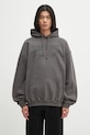 Mikina VETEMENTS Cof Dripping Logo Oversized potisk šedá UCF76HD400M