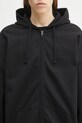 VETEMENTS bluza Logo Oversized Zip-Up czarny UH76ZU100B