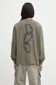 Odzież Napapijri longsleeve bawełniany S-Coldirai NP0A88YCG0A1 zielony