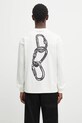 Napapijri longsleeve din bumbac S-Coldirai print bej NP0A88YC2061