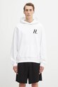 Helmut Lang bluza bawełniana nadruk biały P04HM508