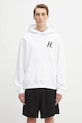 Helmut Lang bluza bawełniana nadruk biały P04HM508