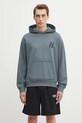 Odzież Helmut Lang bluza bawełniana P04HM508 niebieski