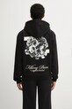 Filling Pieces bluza bawełniana Zip Hoodie Bouquet nadruk czarny 422533501122