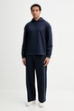 Calvin Klein bluza z dodatkiem wełny LV04LD211G granatowy AW25