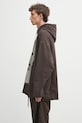 Rick Owens DRKSHDW bluza bawełniana Peter DU02E7280.FEP1P brązowy AW25