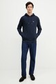 Barbour bluza bawełniana BECKHILL MOL0717 granatowy AW25