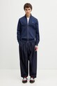 Fred Perry bluza rozpinana bawełniana męska J1327 granatowy