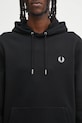 Pamučna dukserica Fred Perry crna M2643