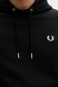 Fred Perry bluza z kapturem damska bawełniana M2643 czarny
