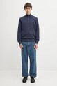 Хлопковая кофта Fred Perry M3574 тёмно-синий