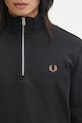 Fred Perry bluza bawełniana czarny M3574