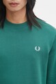 Fred Perry bluza bawełniana zielony M7535