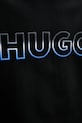 Βαμβακερή μπλούζα Hugo Blue 50549148 μαύρο