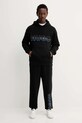 Βαμβακερή μπλούζα Hugo Blue 50549151 μαύρο AW25