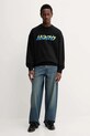 Βαμβακερή μπλούζα Hugo Blue 50549153 μαύρο AW25