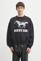 RHUDE bluza bawełniana Dinero nadruk czarny RHFW25ST04012