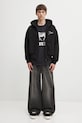 RHUDE bluza bawełniana Classique zip up RHFW25HO05012 czarny