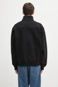 Ρούχα Βαμβακερή μπλούζα RHUDE Classique quarter zip RHFW25ST01012 μαύρο