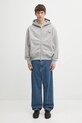 RHUDE bluza Classique side zip RHFW25ST04829 szary