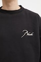 RHUDE felpa in cotone Classique nero RHFW25ST06012