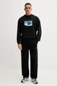 Бавовняна кофта HUGO 50549165 чорний AW25