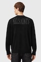 AllSaints sweter z dodatkiem wełny SKELLI M051KD czarny