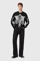 AllSaints sweter z dodatkiem wełny SKELLI M051KD