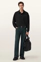 Βαμβακερή μπλούζα AllSaints XANDER M020NC μαύρο