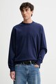 Abercrombie & Fitch longsleeve bawełniany bawełna granatowy KI124.5356.208