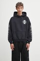 Памучен суичър RHUDE надпис черен RHPF25HO06012