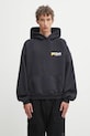 RHUDE felpa in cotone International Racing Logo sovrastampa nero RHPF25HO07012